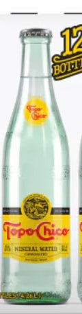Topochico Topo chico mineral water glass
