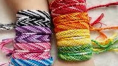 Colorful Friendship Bracelet Braided Thread