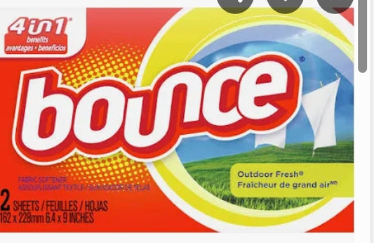 Bounce Dyer sheets box sheet 2 sheets laundry