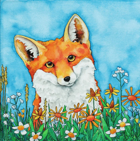 ART bear bird fox raccoon rabbit "Spring Beautity " Metal Box Art KAREN SAVORY - 18X26 METAL BOX ART (Copy) (Copy)