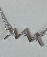 3 peak Mountains with moissanite diamonds mountain range jewelry never summer