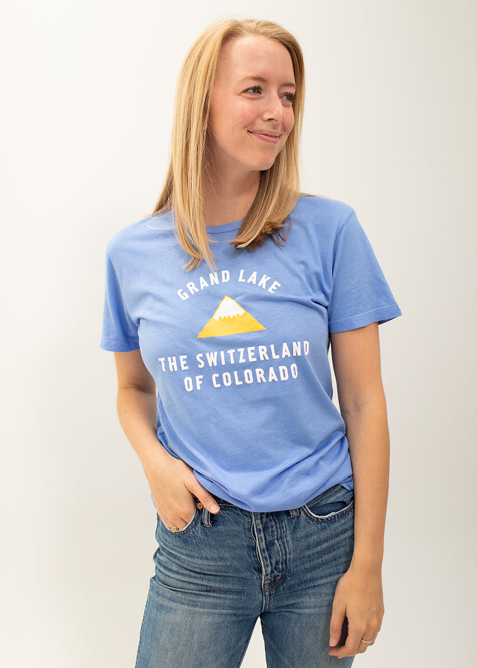 The Switzerland of Colorado T-Shirt Blue
