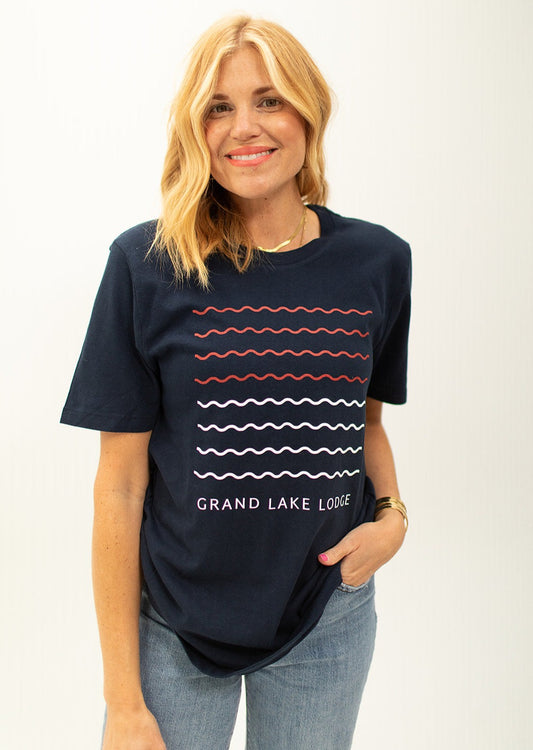 Grand Lake Flag Waves T-Shirt